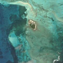 Satellite view of San Andres Island Haynes Cay And Acuario