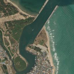 Satellite view of Pran Buri Jetties