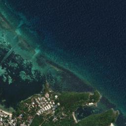Satellite view of Boracay Island Tulubhan Beach