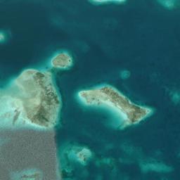 Satellite view of Los Roques Cayo El Muerto