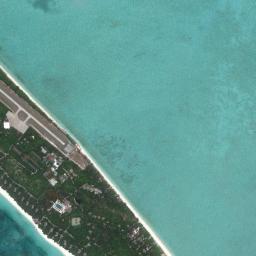 Satellite view of Amanpulo Island