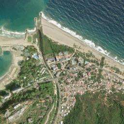 Satellite view of Playa Pelúa
