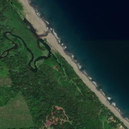 Satellite view of Black Beach