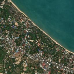 Satellite view of Koh Samui Mae Nam Beach