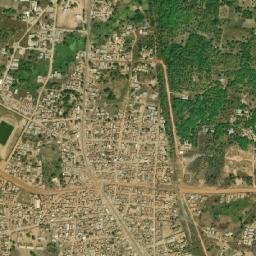 Tchaourou map(satellite map)