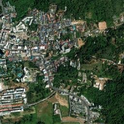 Ban Karon map(satellite map)