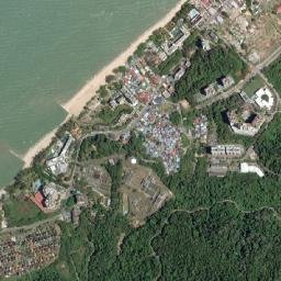 Batu Feringgi map(satellite map)