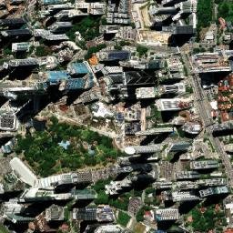 Kuala Lumpur High Resolution Satellite Map