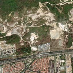 Santa Lucía map(satellite map)