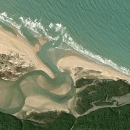 Satellite view of Paracuru River Mouth