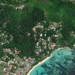 Anse Royale map(satellite map)