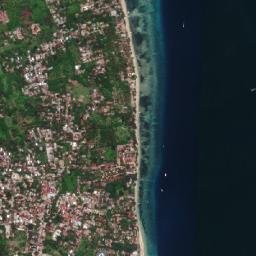 Gili Air map(satellite map)