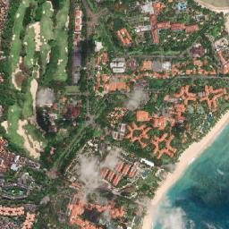 Nusa Dua map(satellite map)