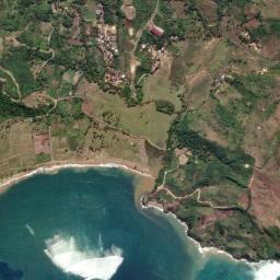 Satellite view of Pantai Are Guling
