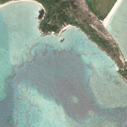 Satellite view of Mangrove Beach