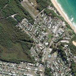 Rainbow Beach map(satellite map)