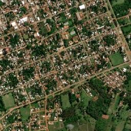 Caazapá map(satellite map)