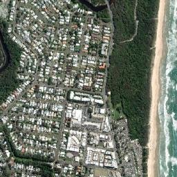 Coolum Beach map(satellite map)