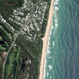 Yaroomba map(satellite map)