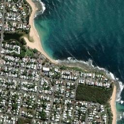 Moffat Beach map(satellite map)