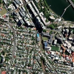 South Brisbane map(satellite map)