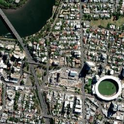 Woolloongabba map(satellite map)