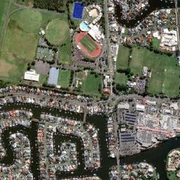 Runaway Bay map(satellite map)