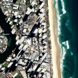 Gold Coast map(satellite map)