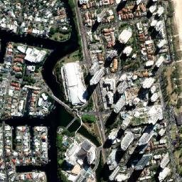 Broadbeach map(satellite map)
