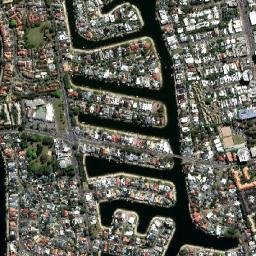 Mermaid Beach map(satellite map)