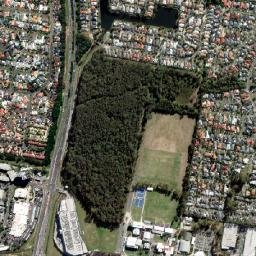 Burleigh Waters map(satellite map)