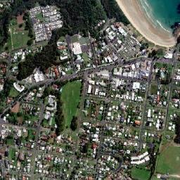 Woolgoolga map(satellite map)