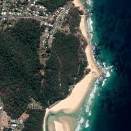Valla Beach map(satellite map)