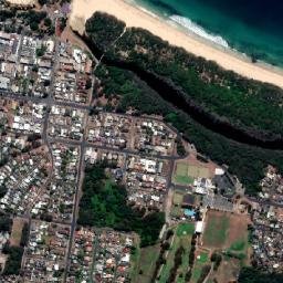 South West Rocks map(satellite map)