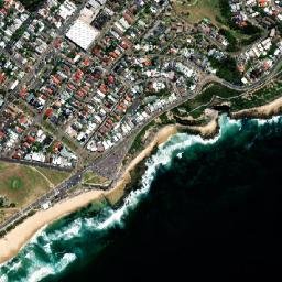 Bar Beach map(satellite map)