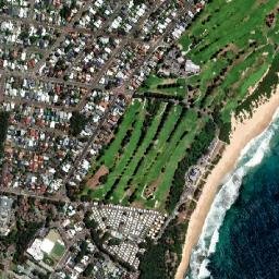 Shelly Beach map(satellite map)