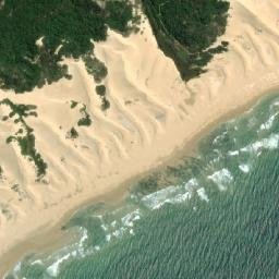 Satellite view of Rufanes river mouth