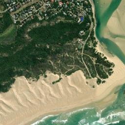 Satellite view of Bushmans River Mouth
