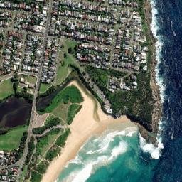 North Curl Curl map(satellite map)
