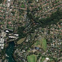 Lane Cove West map(satellite map)