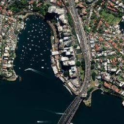 Milsons Point map(satellite map)