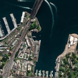 The Rocks map(satellite map)