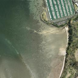 Satellite view of Pine Harbour Beach