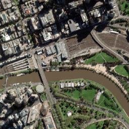 Melbourne City Centre map(satellite map)