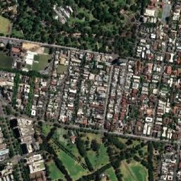 Royal Botanic Gardens Melbourne High Resolution Satellite Map