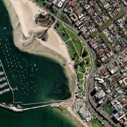 St Kilda West map(satellite map)