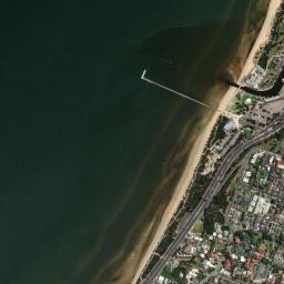 Satellite view of Port Phillip Bay Frankston