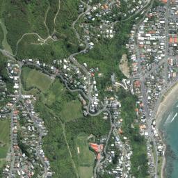 Satellite view of Lyall Bay