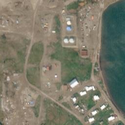 Kaktovik Alaska High Resolution Satellite Map