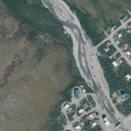 Anaktuvuk Pass Alaska High Resolution Satellite Map